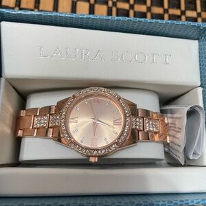 Laura Scott | Accessories | Gold Laura Scott Watch | Poshmark display picture 3